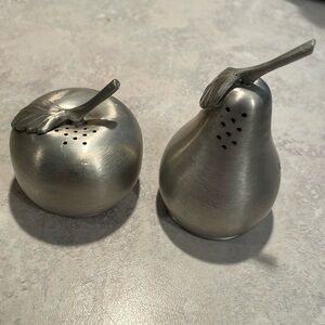 Vintage Web Pewter salt/pepper shakers